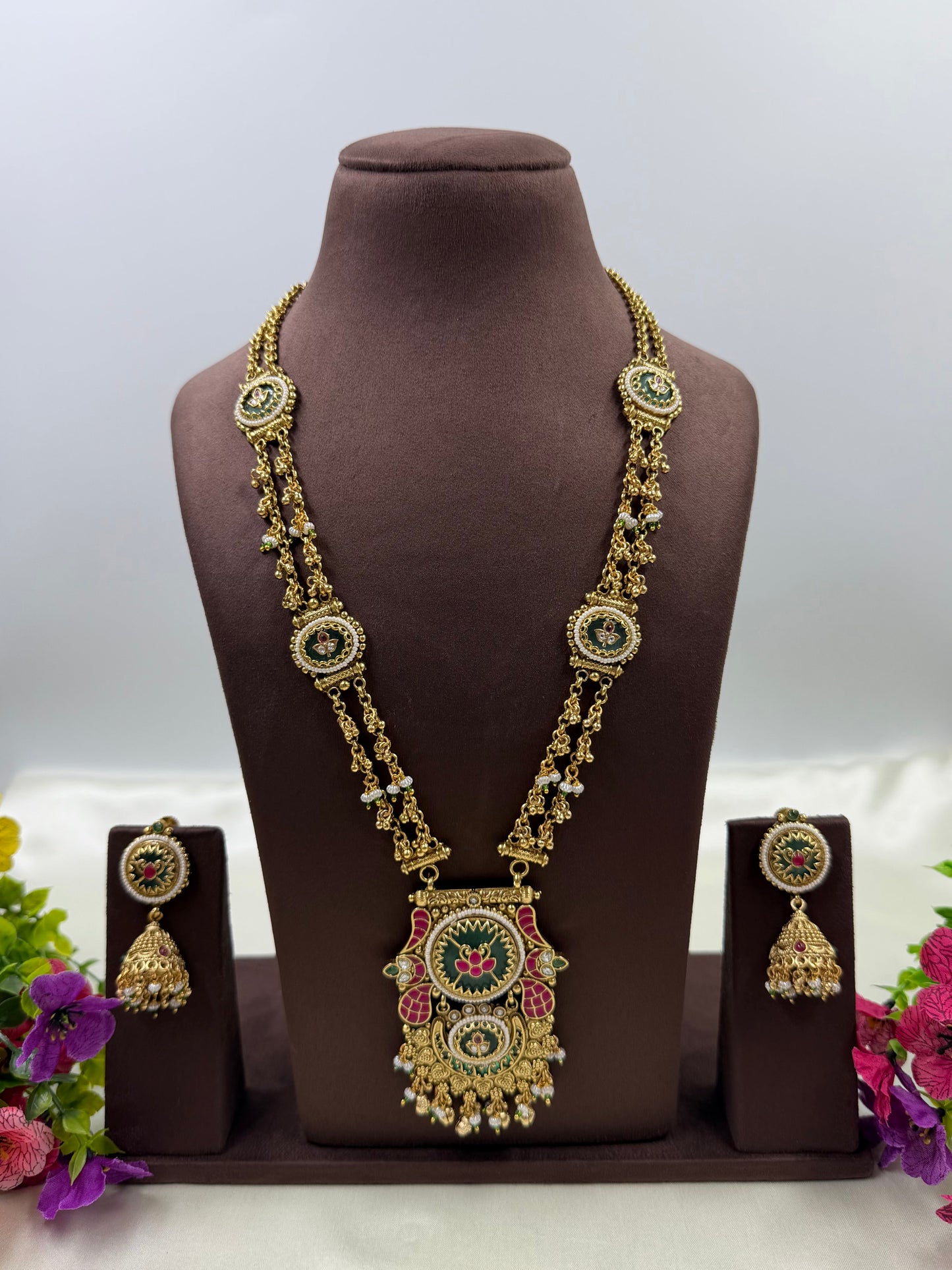 Heena Heritage Long Necklace Set