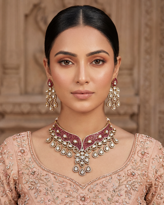 Aanya Victorian Choker Necklace Set