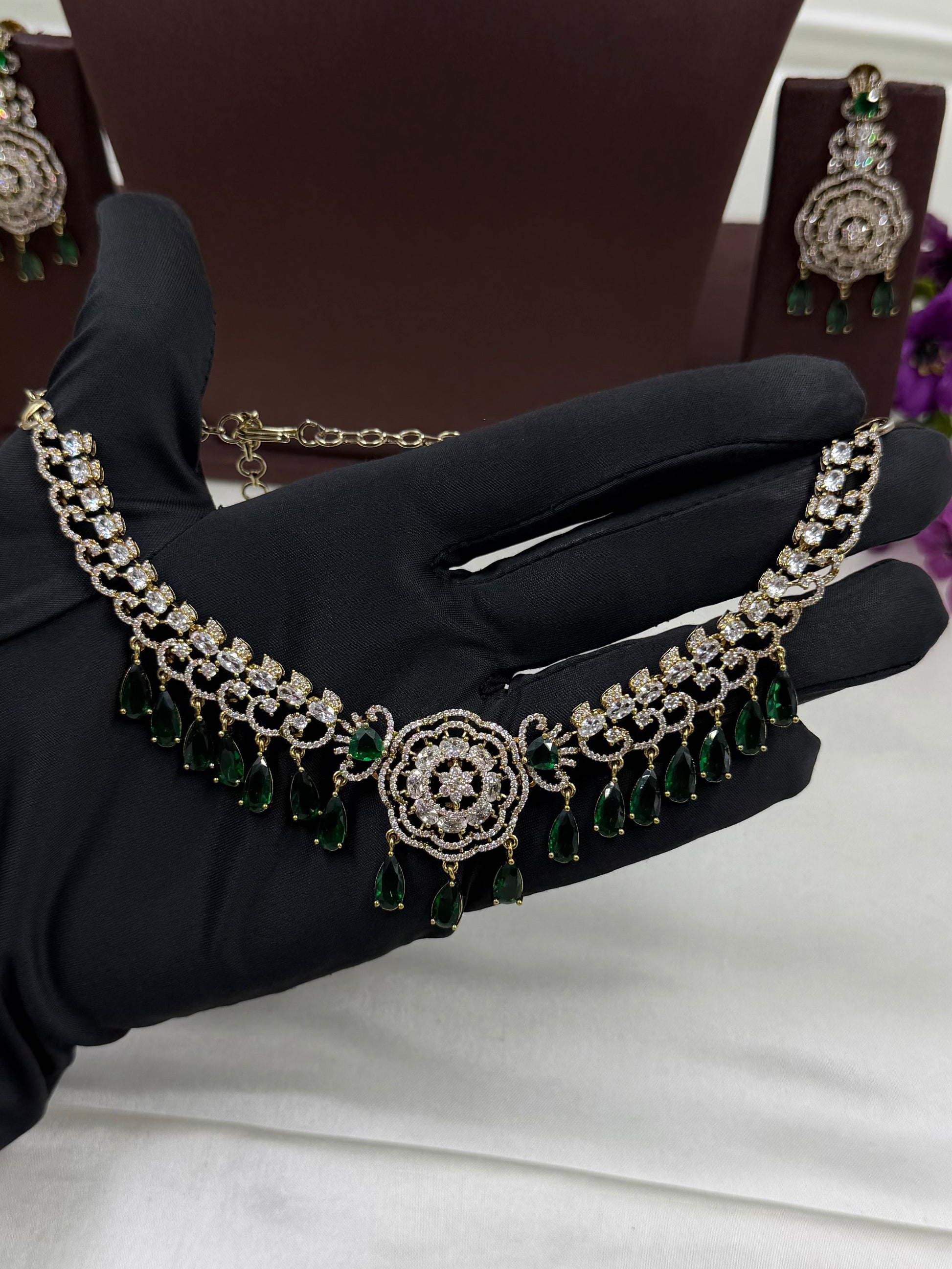 Lalita Necklace Set full product photo on plain background