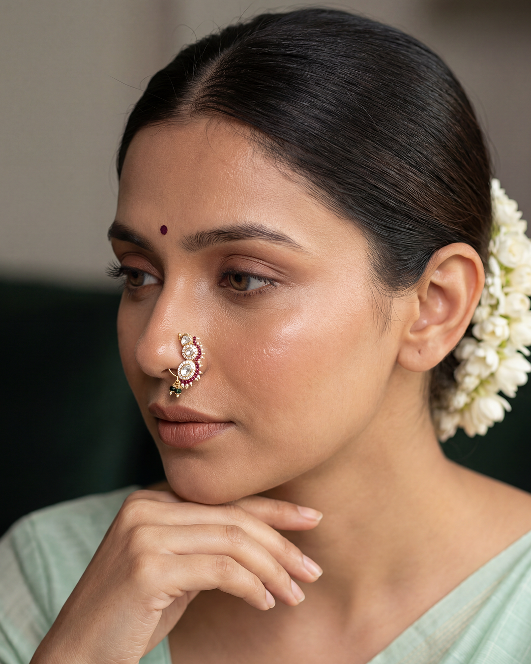 Vani Moissanite Nose Ring