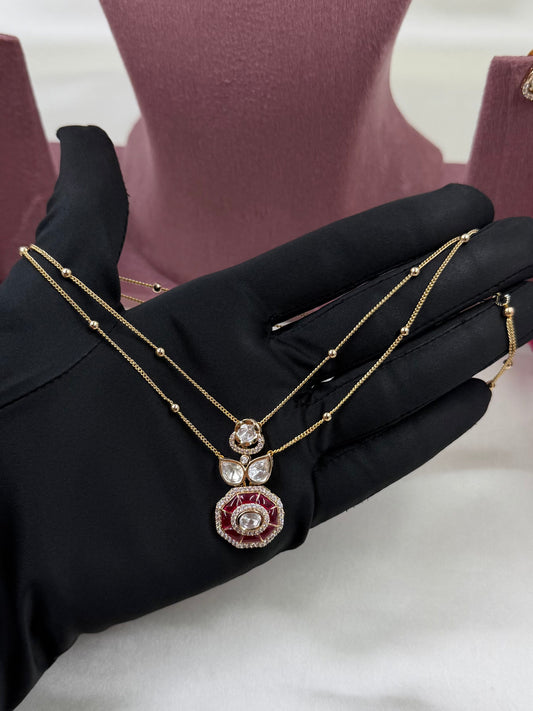 Ponam Moissanite Chain Pendant