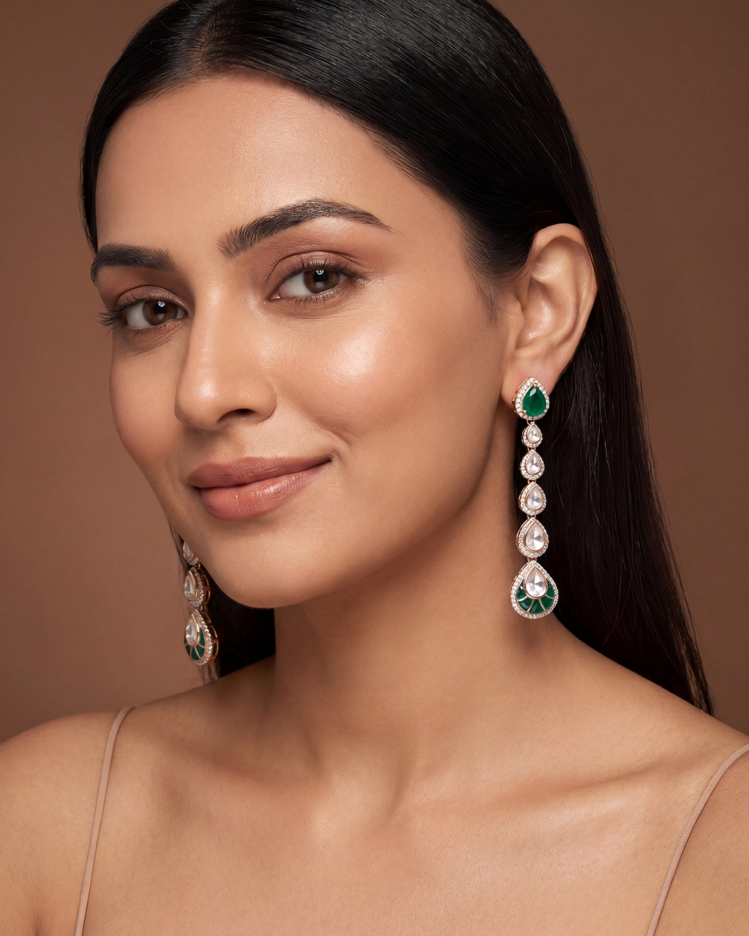 Tara Moissanite Drop Earing