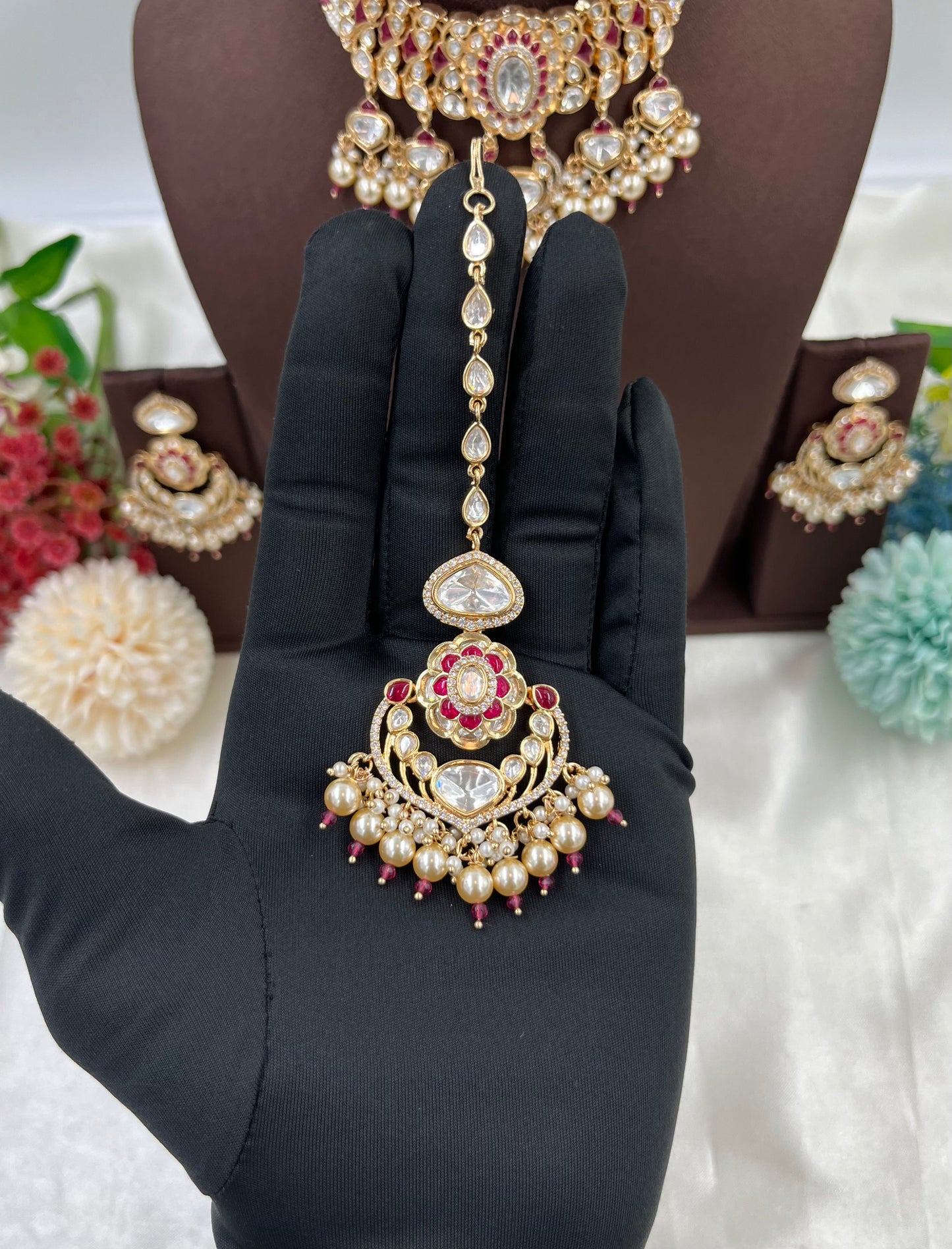 Darbaar Premium Moissanite Kundan Necklace