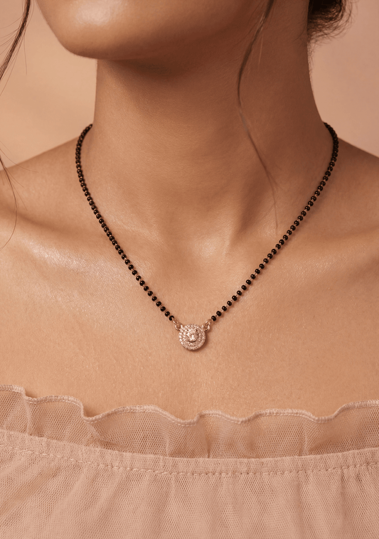Round-Shaped Rose Gold Mangalsutra