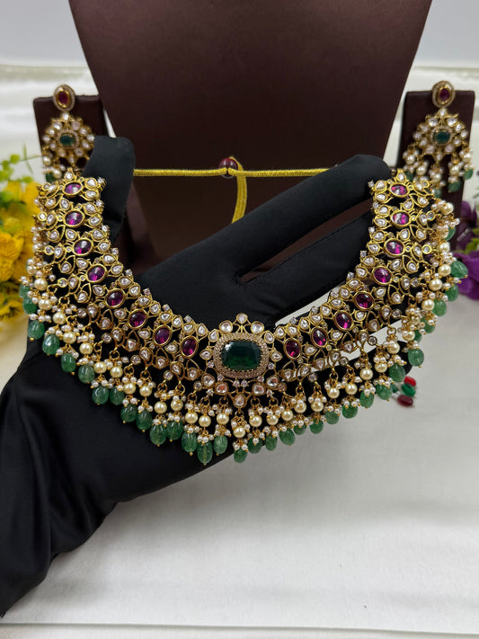 Multi Necklace Set detail shot showing intricate work