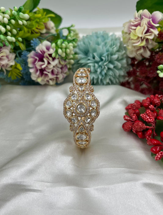 Nayab Moissanite Kundan Bracelet