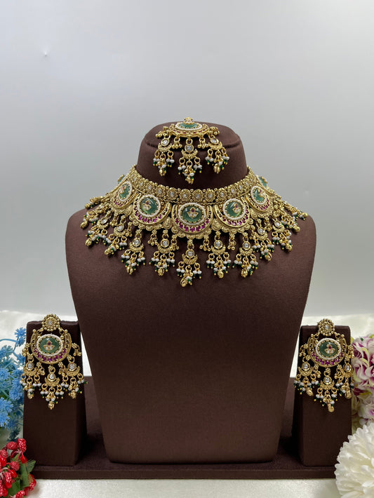 Nidhi Heritage Choker Necklace Set