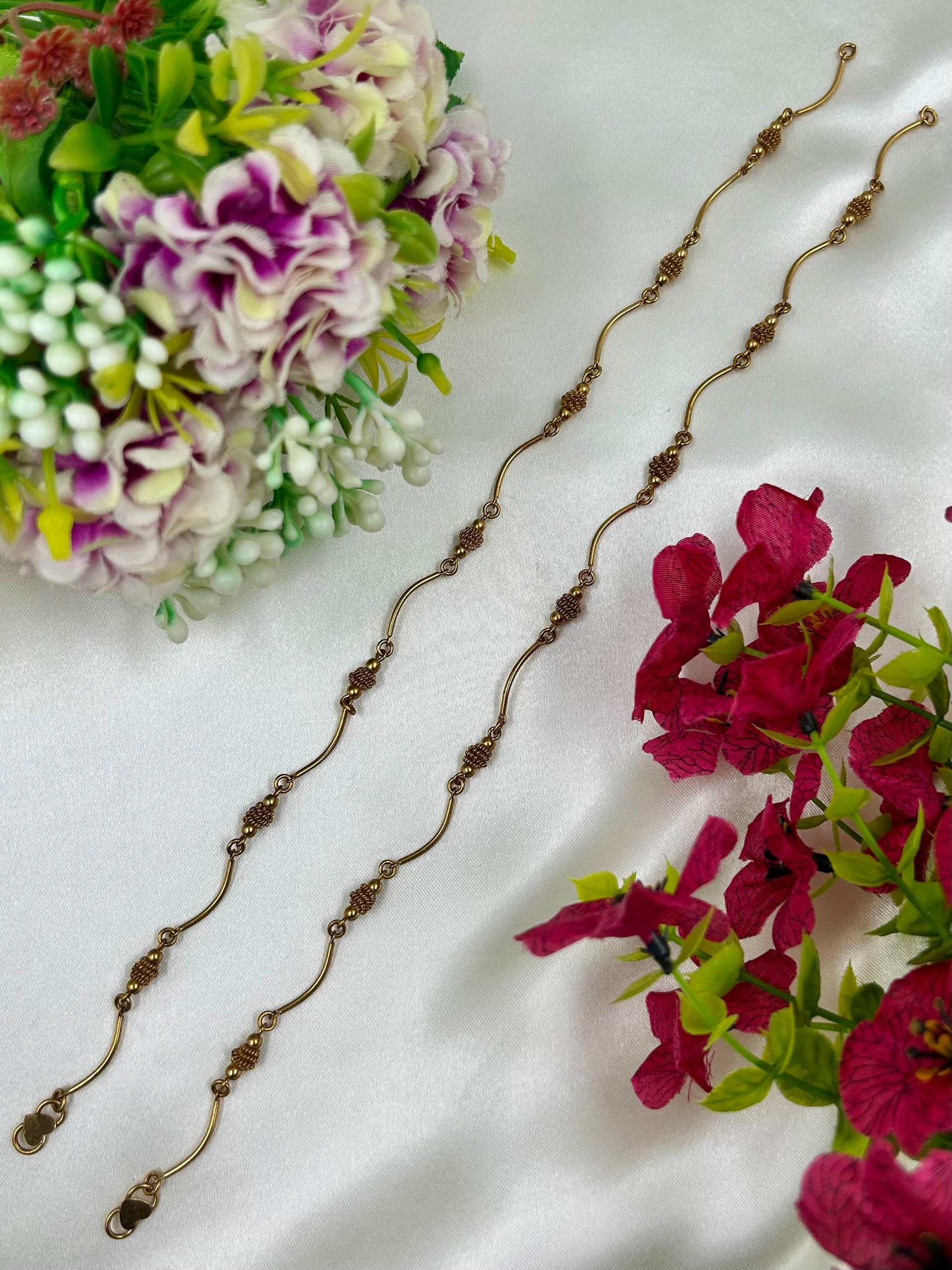 Aarohi Anklet worn styled with traditional outfit