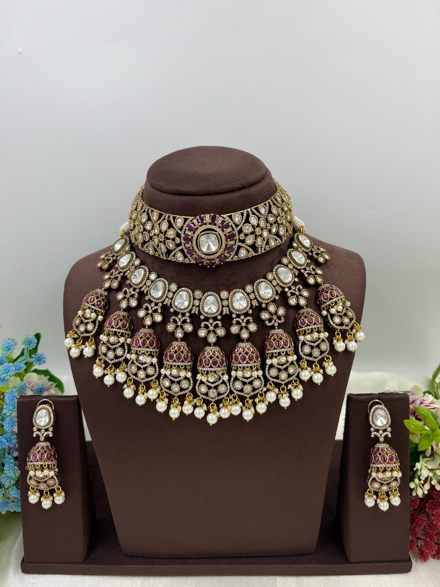 Pihu Moissanite Semi Bridal Set