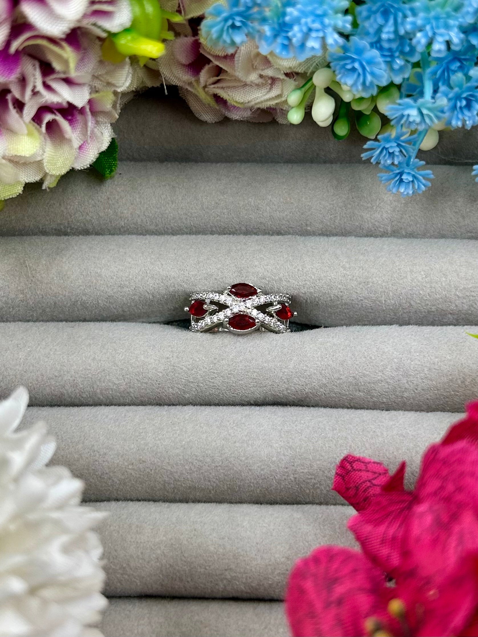Tanisha Finger Ring worn styled with traditional outfit