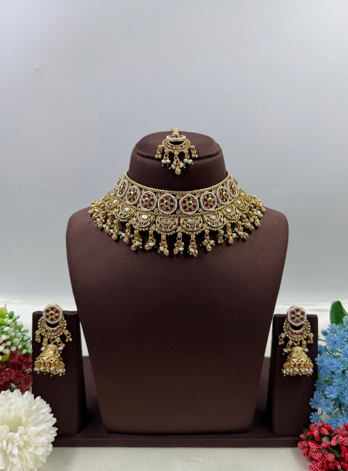Vedanti Heritage Choker Necklace Set