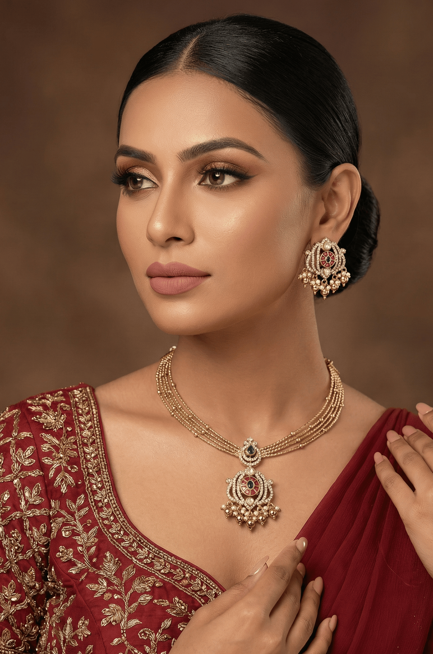 Usha Premium Victorian Hasli Necklace