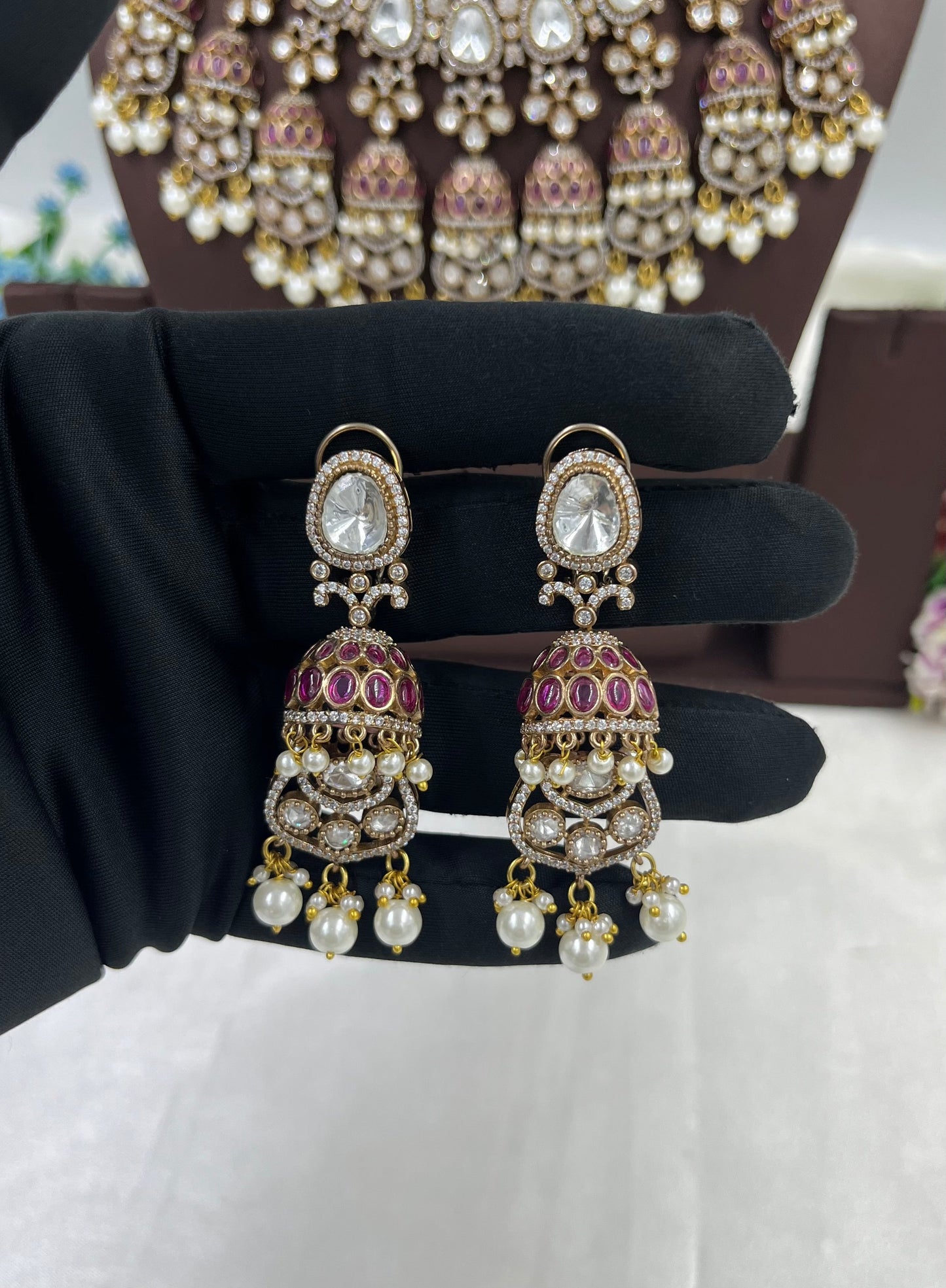 Pihu Moissanite Semi Bridal Set