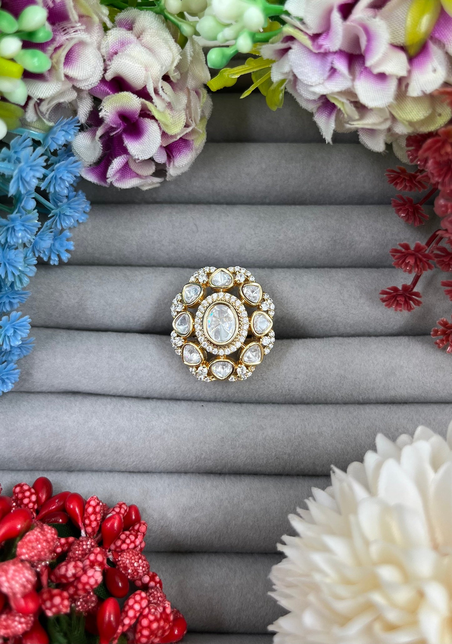 Ritu Premium Moissanite Ring (Adjustable)