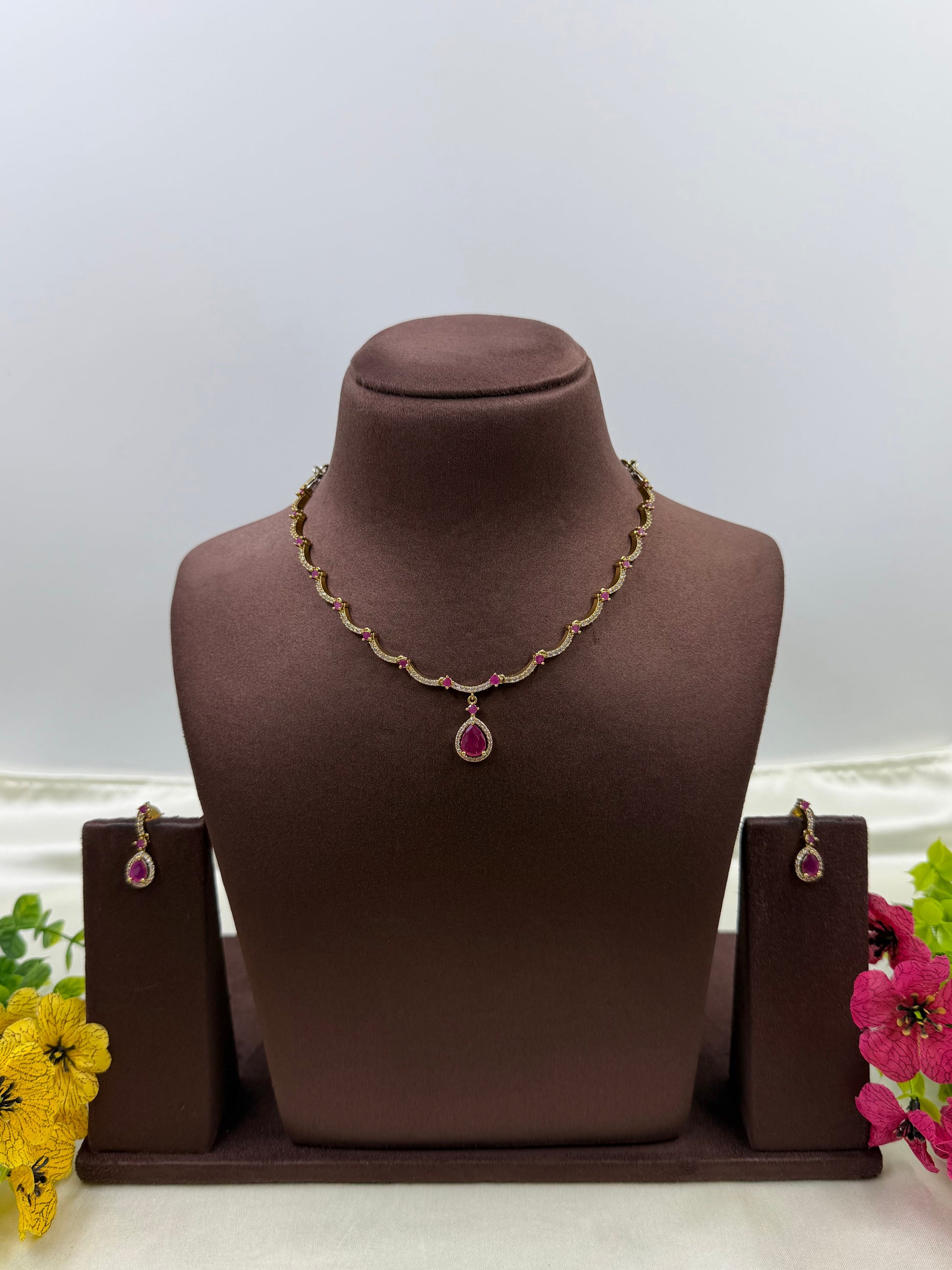 Dipti Necklace Set full product photo on plain background