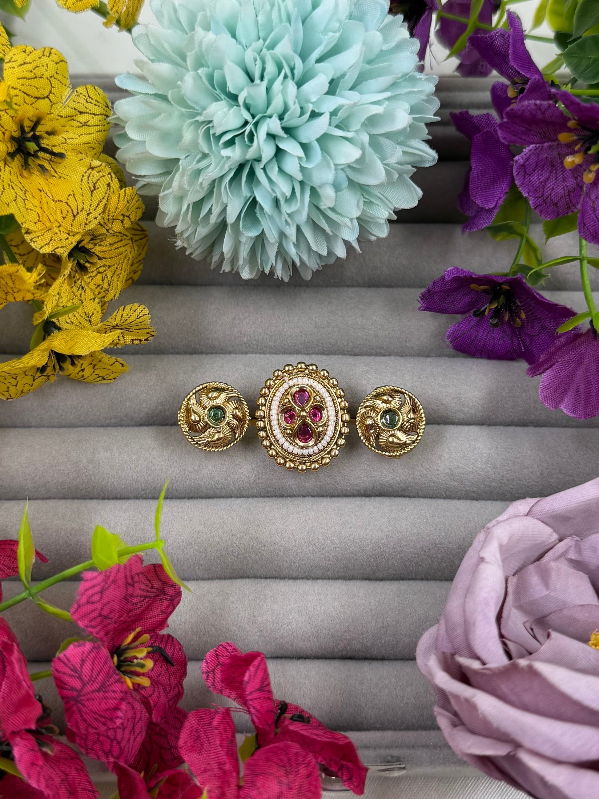 Kriti Finger Ring close-up view