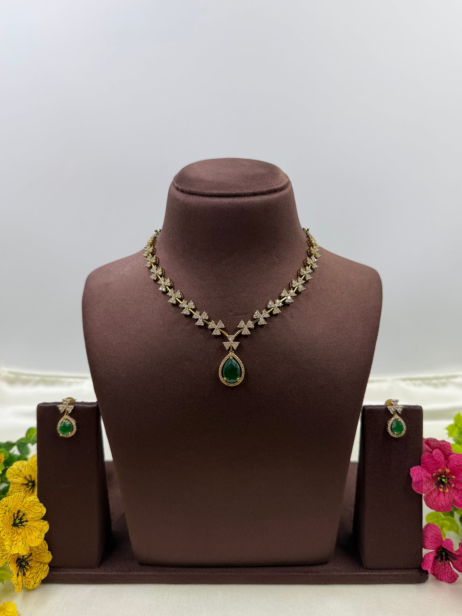 Vidhi Necklace Set full product photo on plain background