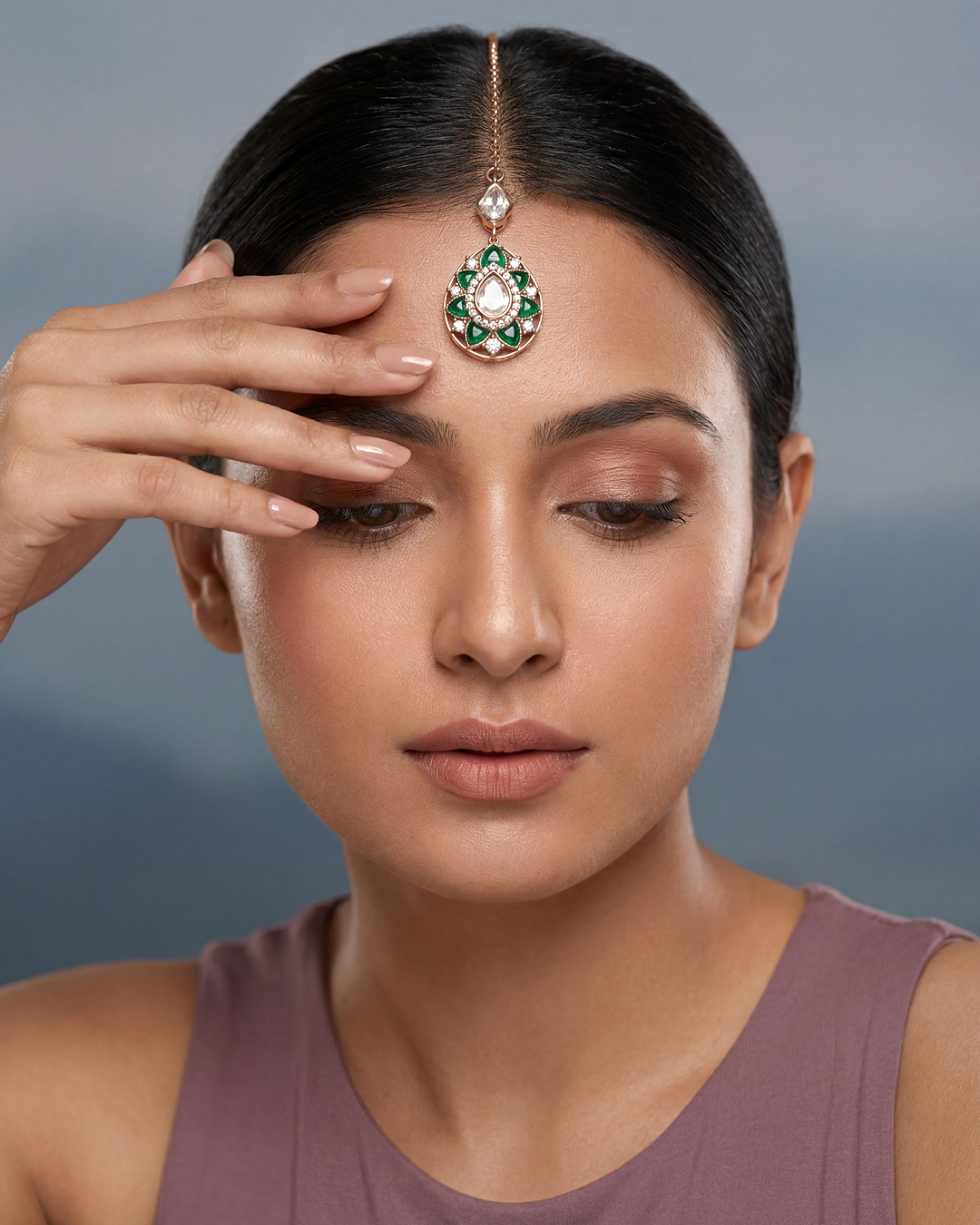 Taniya Moissanite Mang Tika