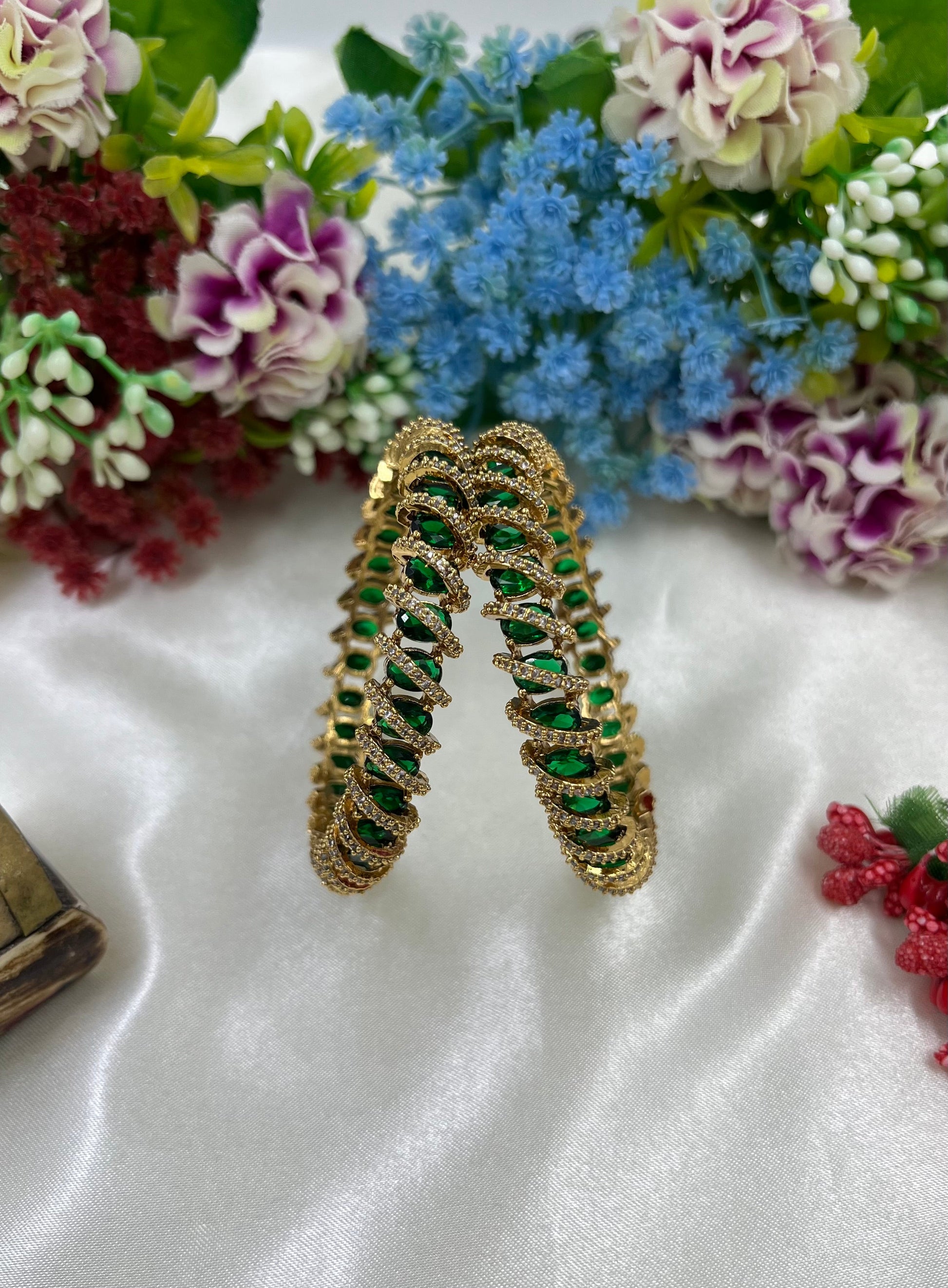 Luisa Bangle Set worn styled with traditional outfit