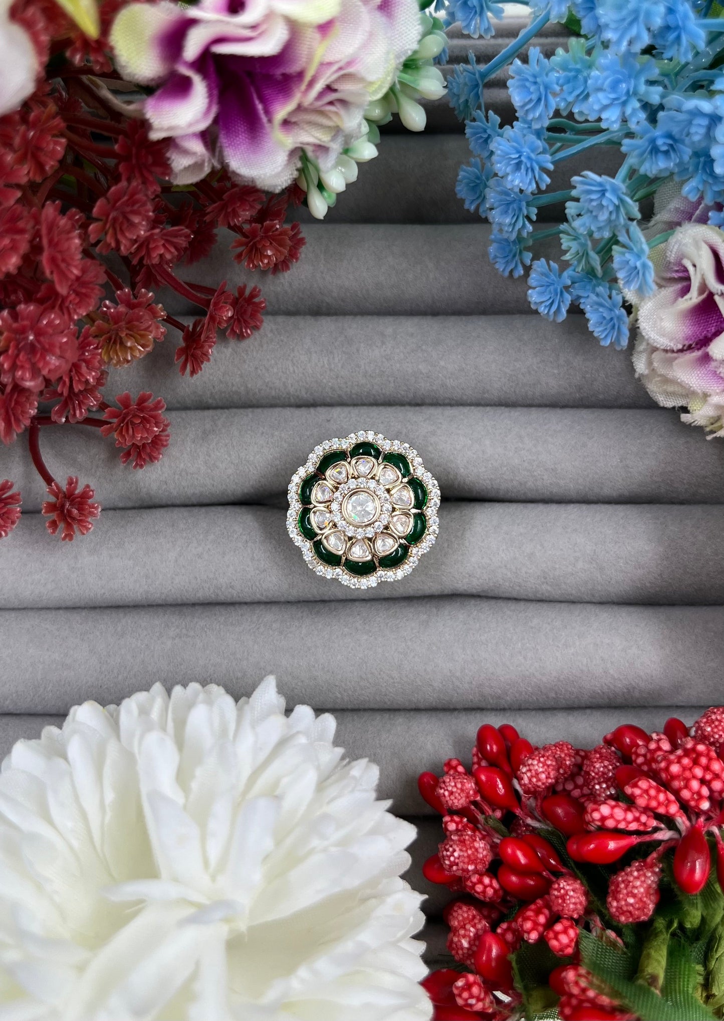 Manju Moissanite Premium Ring