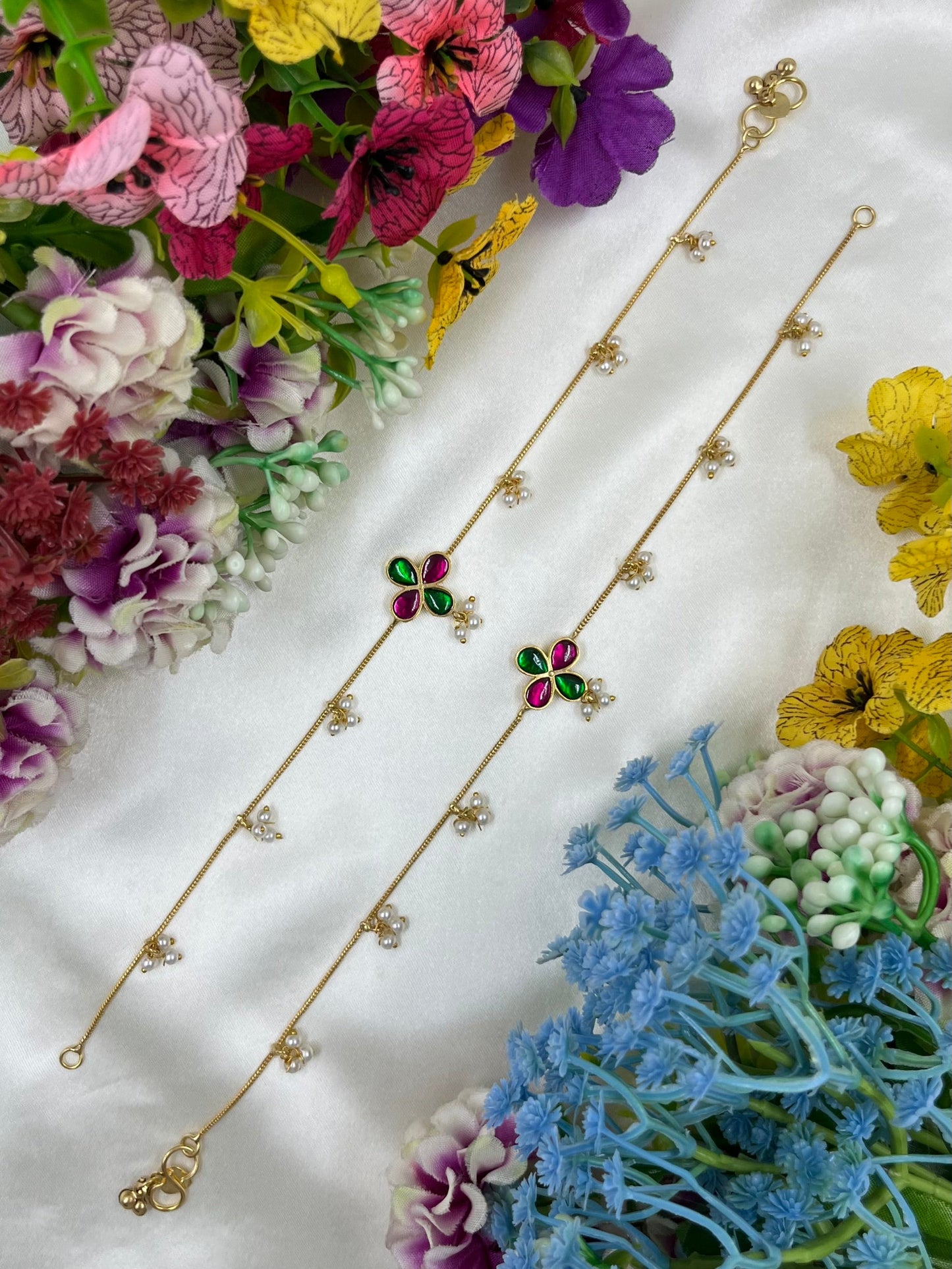 Mitali Pachi Kundan Anklet