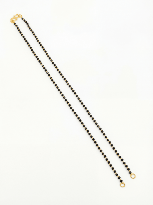18 Inches Black Beads Chain