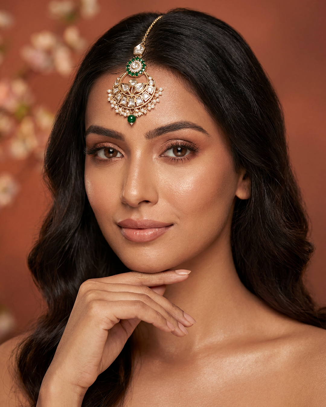 Shravani Moissanite Mang Tika