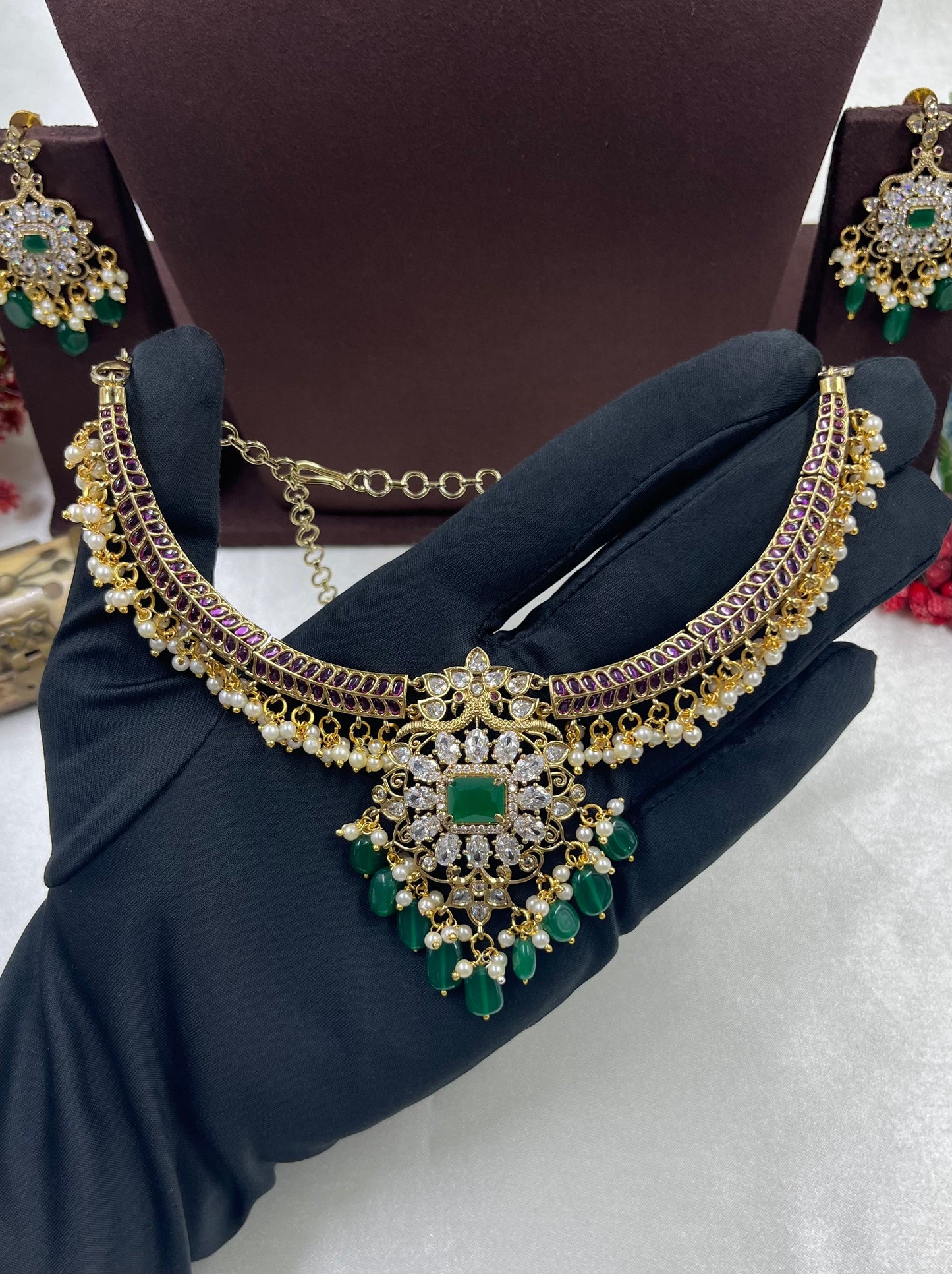 Malini Traditional Victorian Necklace