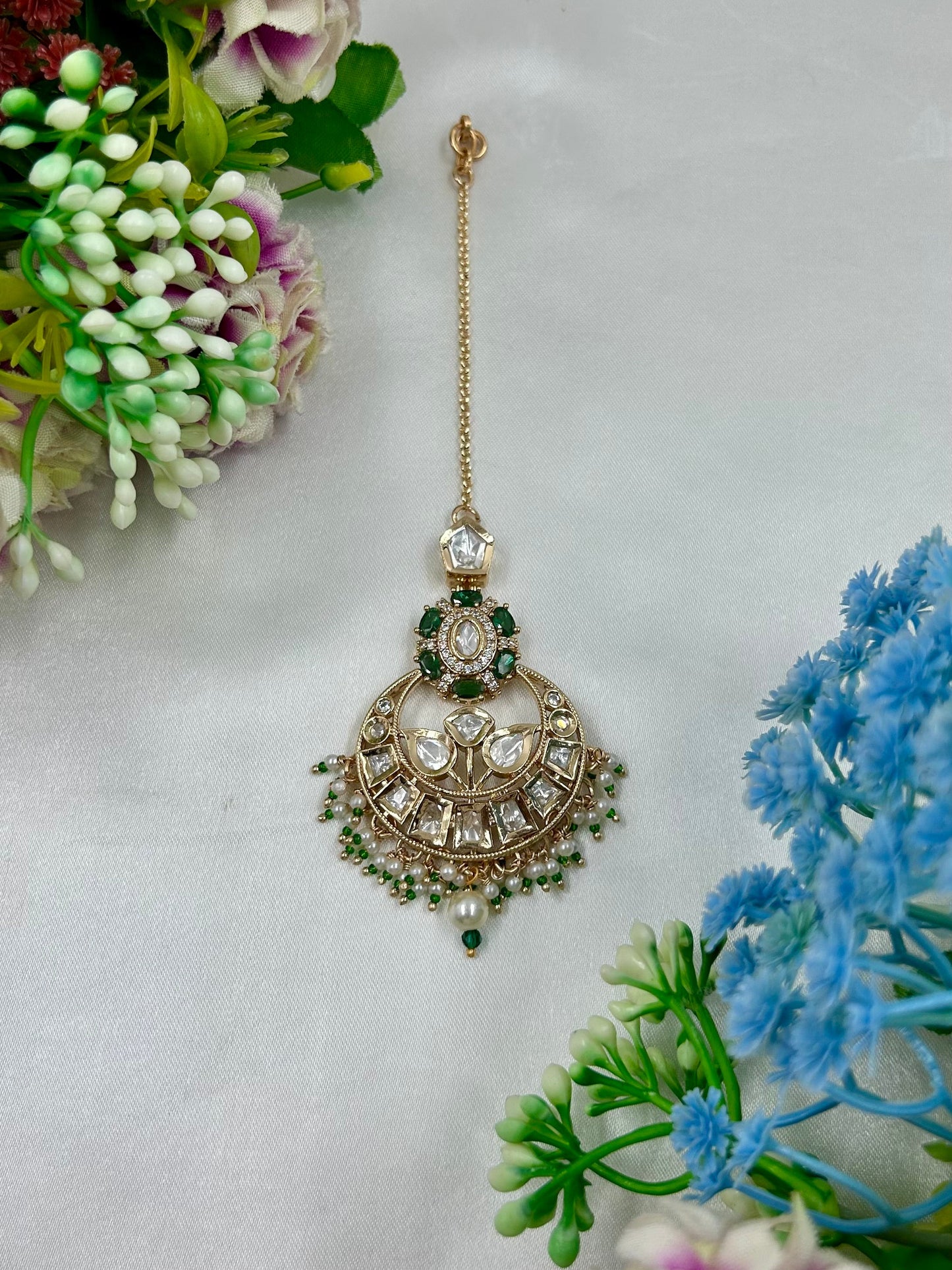 Megha Moissanite Mang Tika