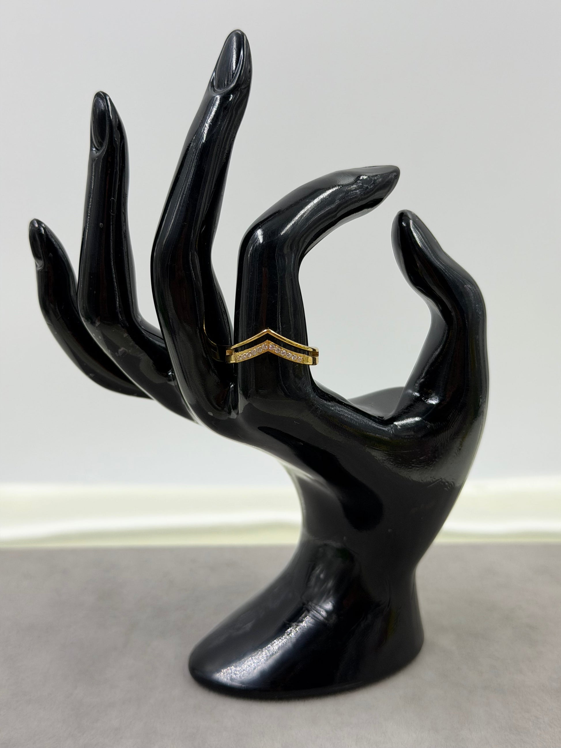 Margaret Finger Ring worn styled with traditional outfit