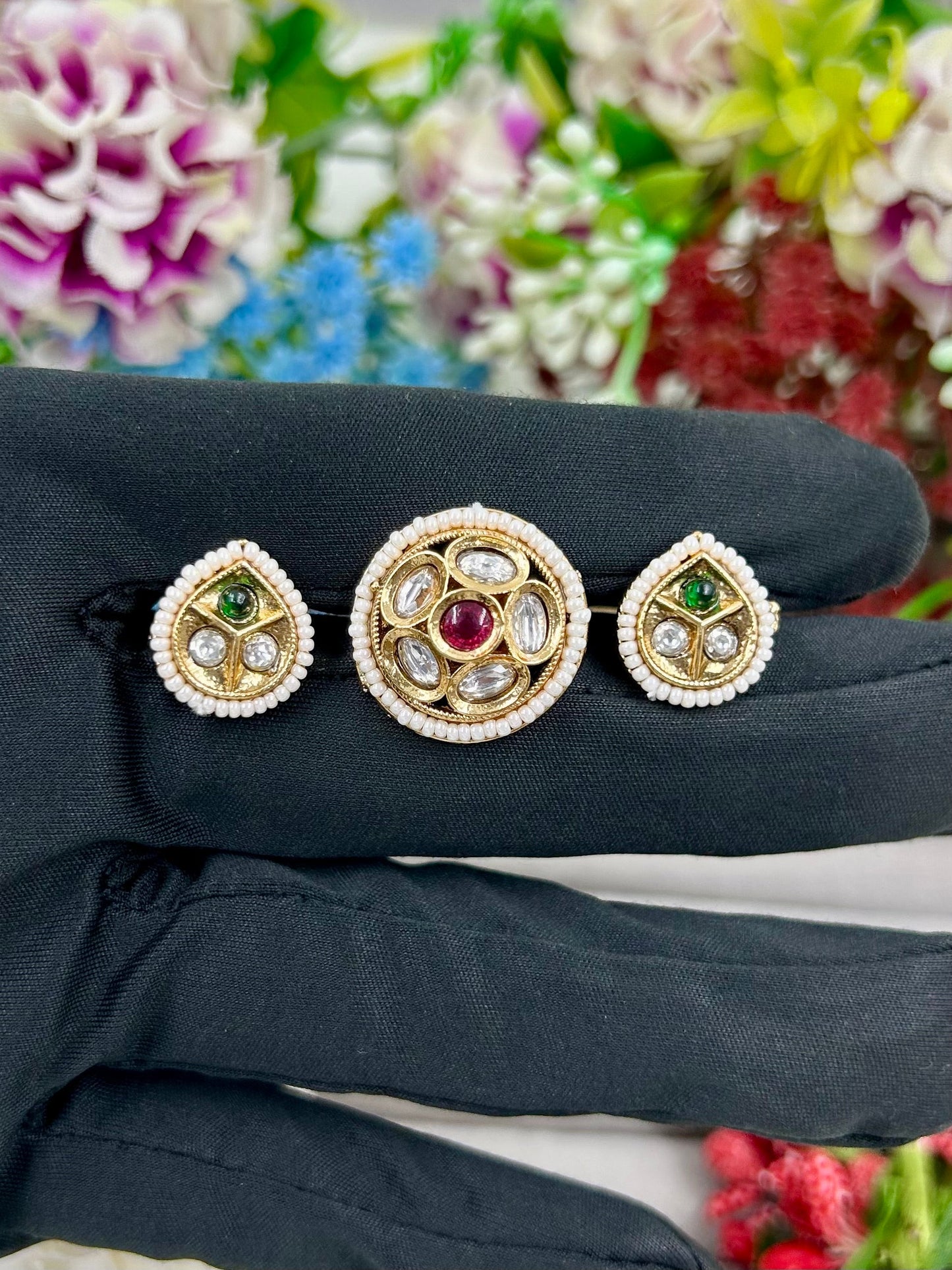 Shalini Heritage Two Finger Ring