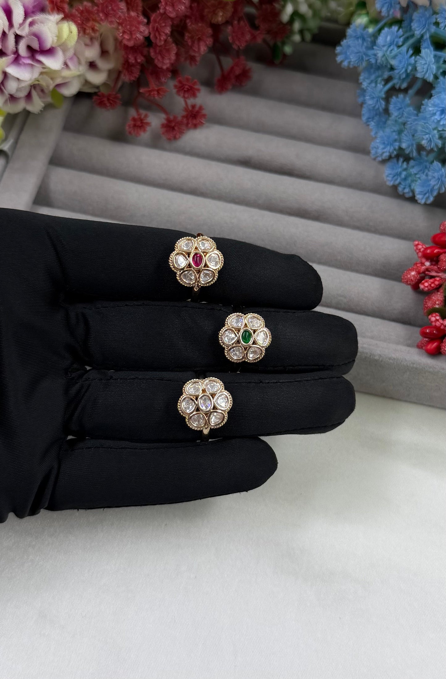Samrudhi Moissanite Ring (Adjustable)