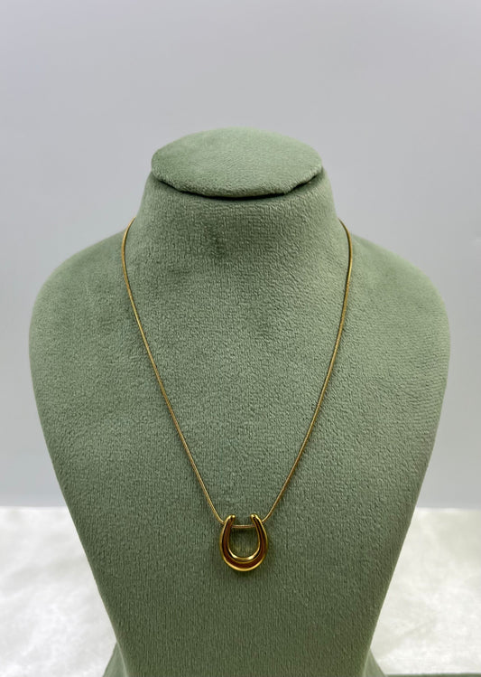 Ode Chain Pendant worn styled with traditional outfit