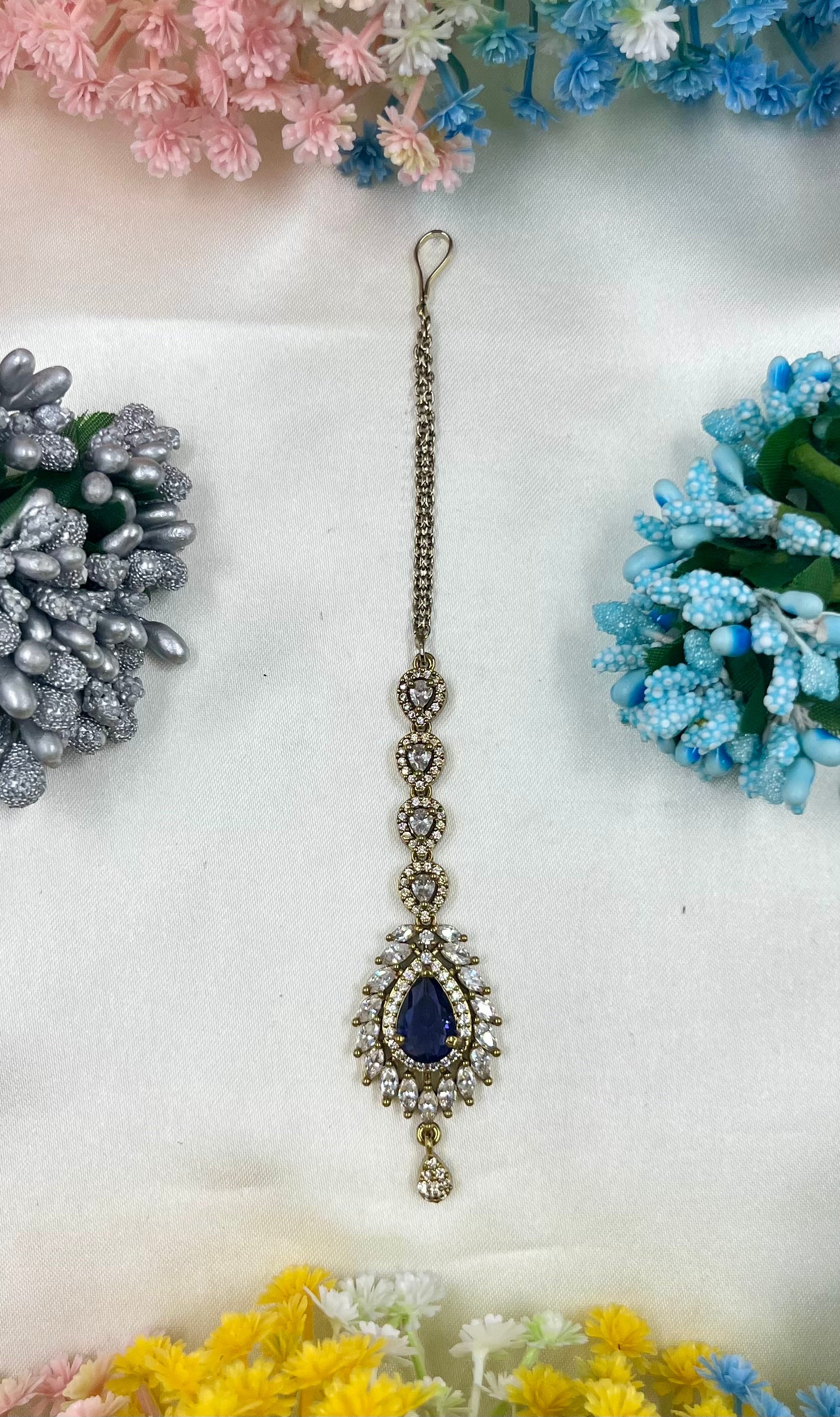 Aditi Maang Tikka full product photo on plain background