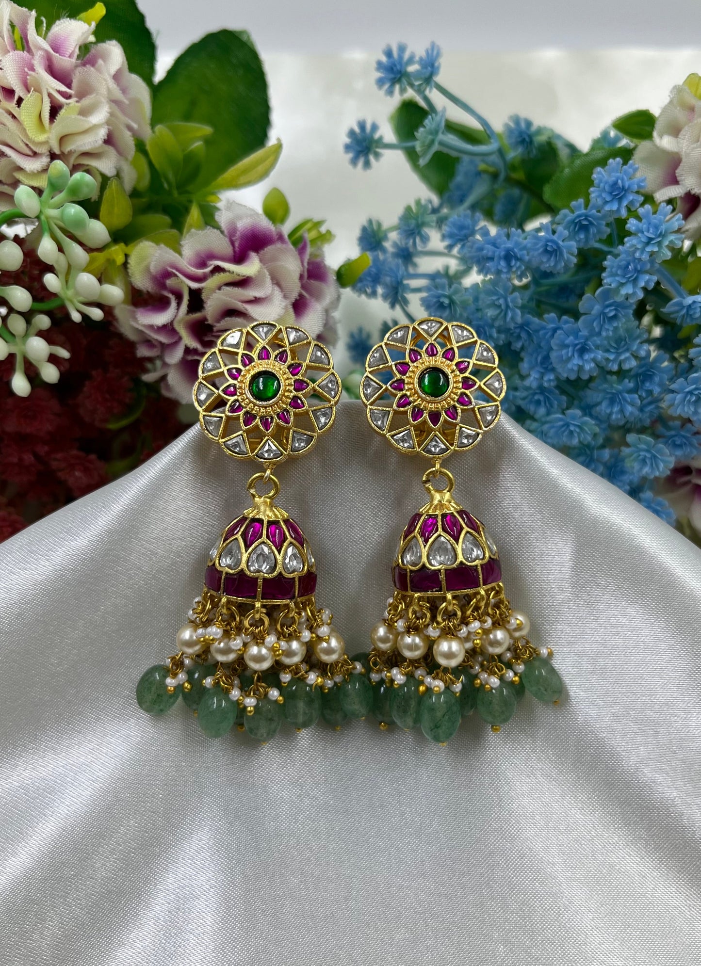 Ganga Jadau Pachi Kundan Jumka