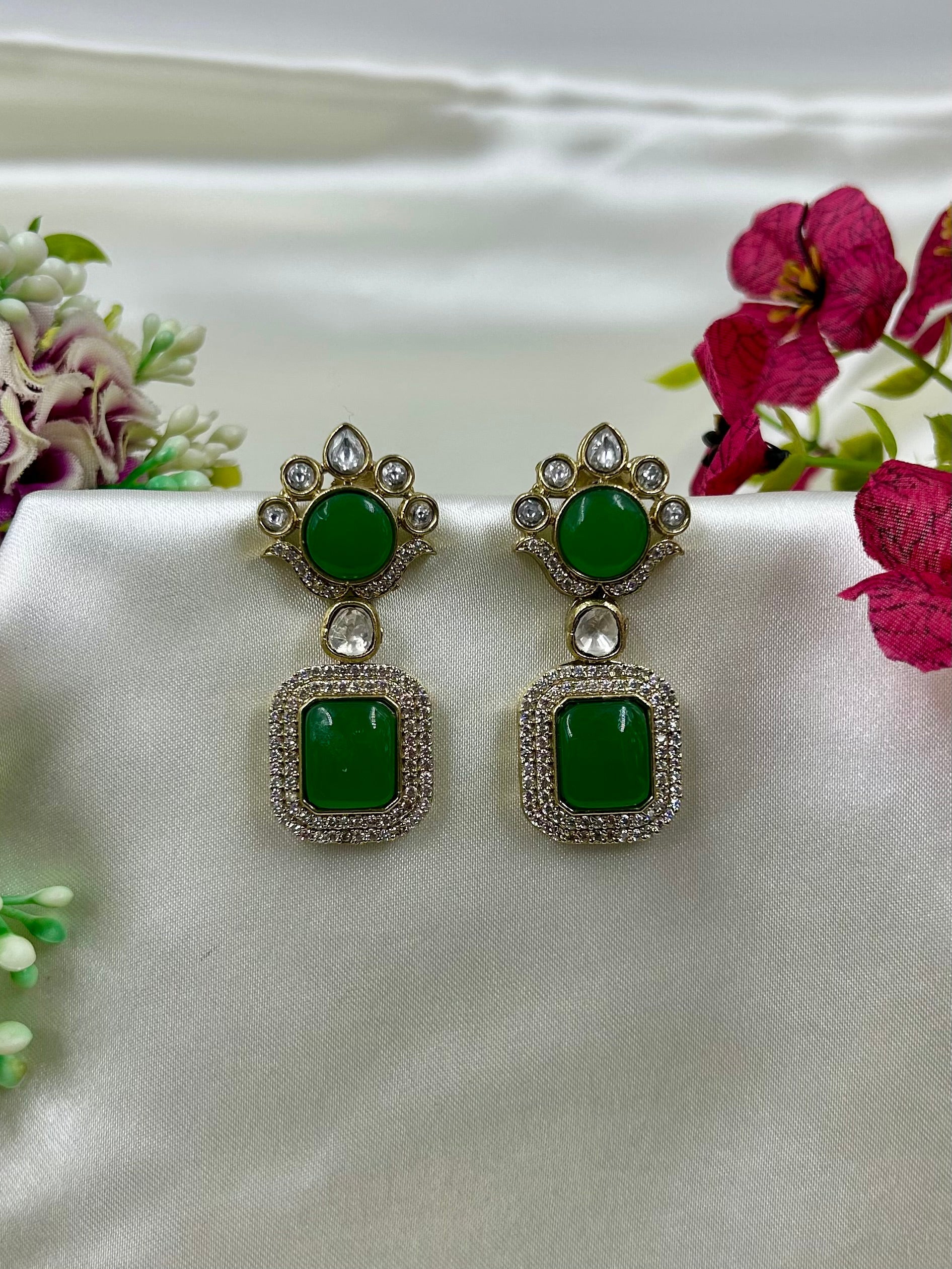Multi Earrings detail shot showing intricate work