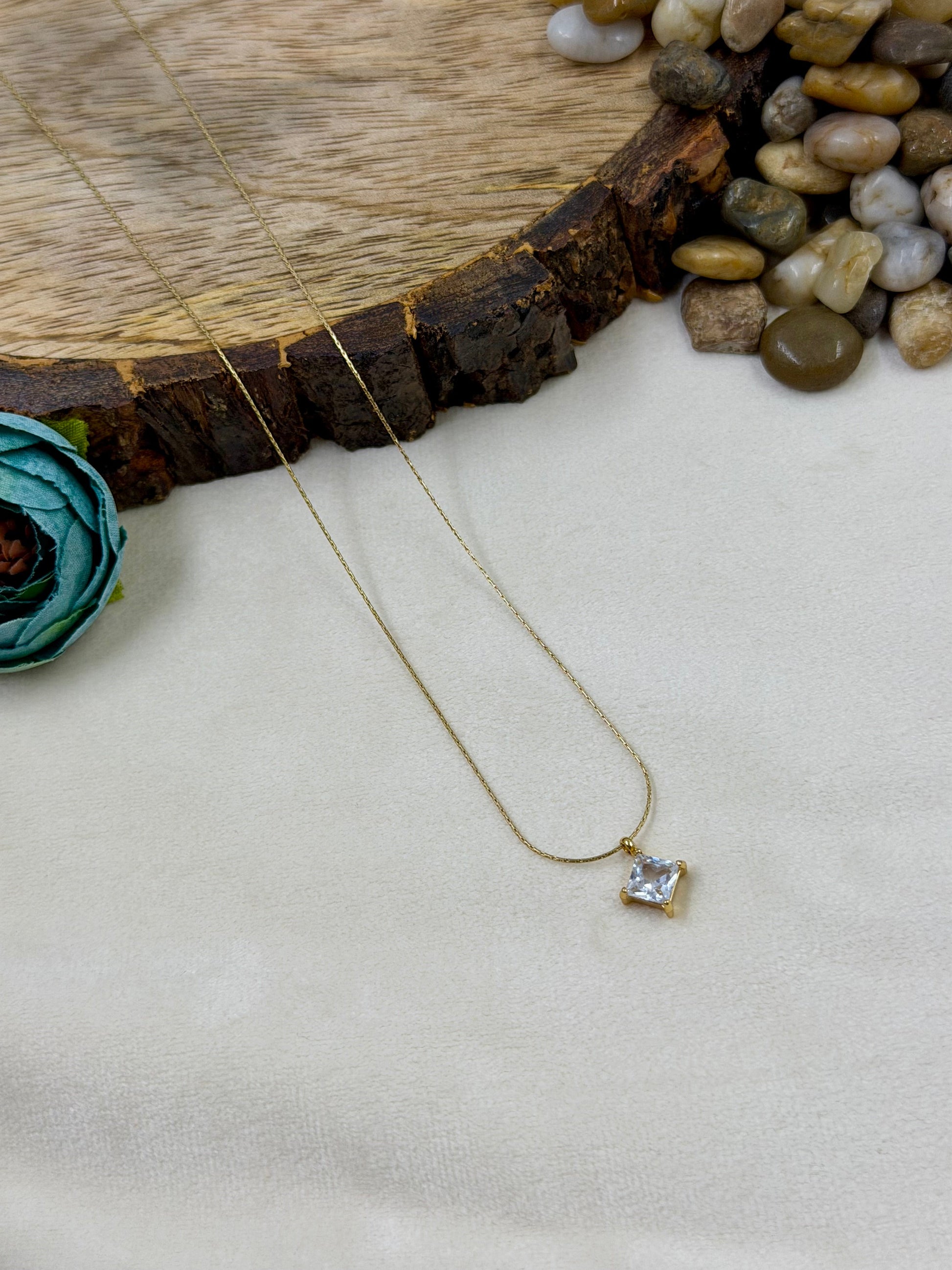 Minimal Chain Pendant full product photo on plain background
