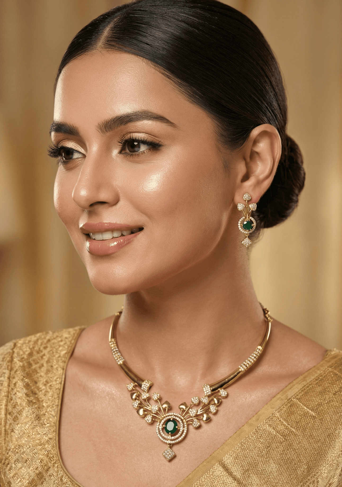 Arpita Traditional Victorian Hasli Necklace