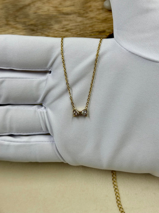 Minimal Chain Pendant worn styled with traditional outfit