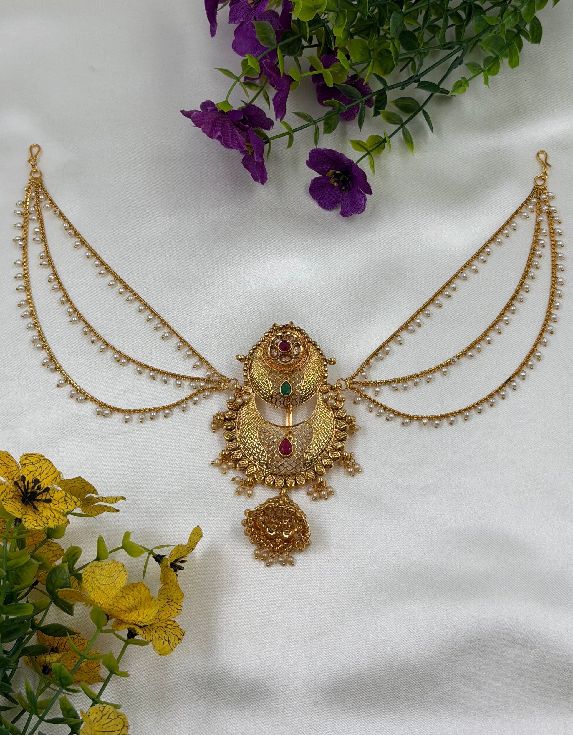 Anaya Hair Pin worn styled with traditional outfit