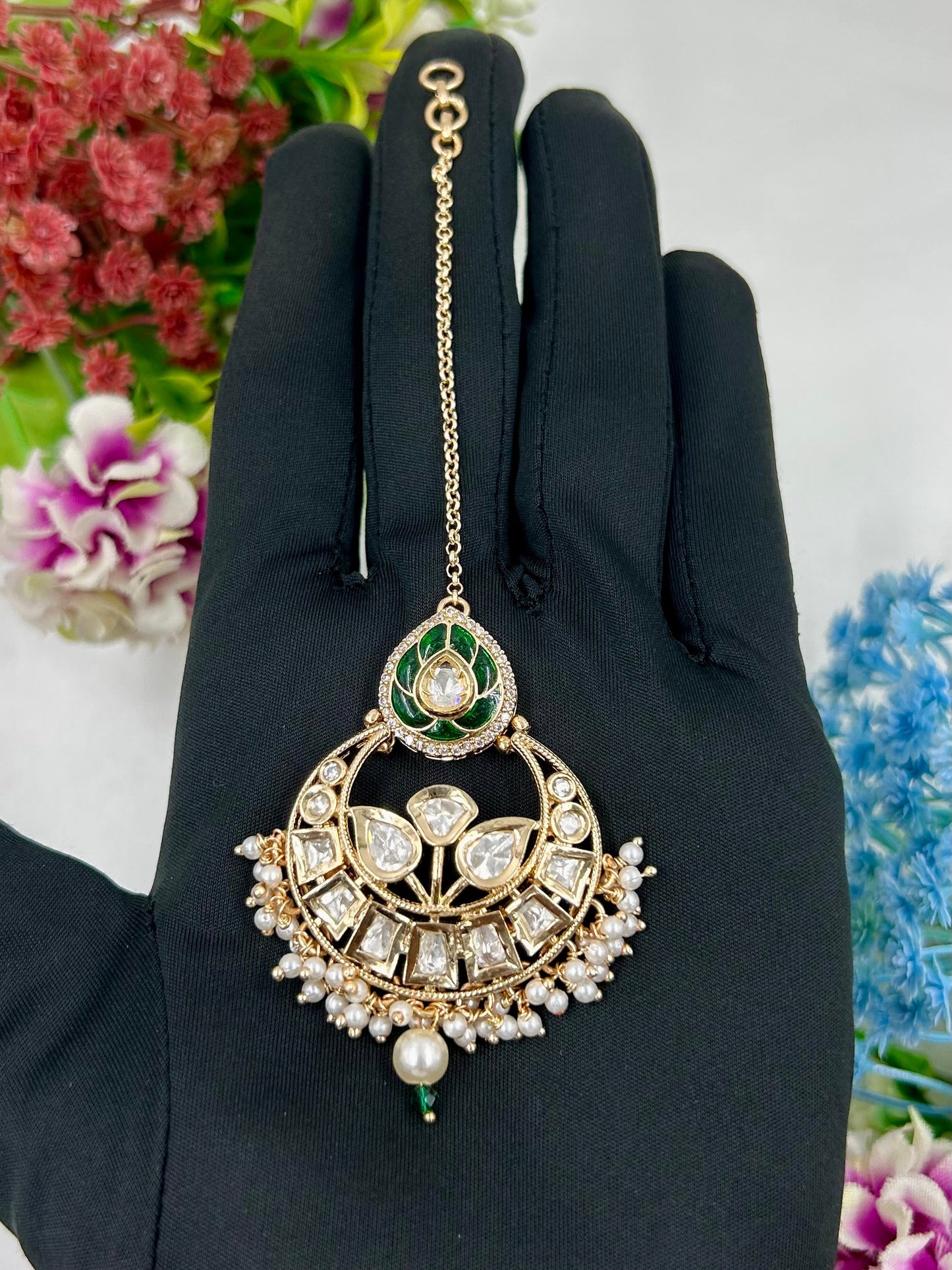 Riya Moissanite Mang Tika