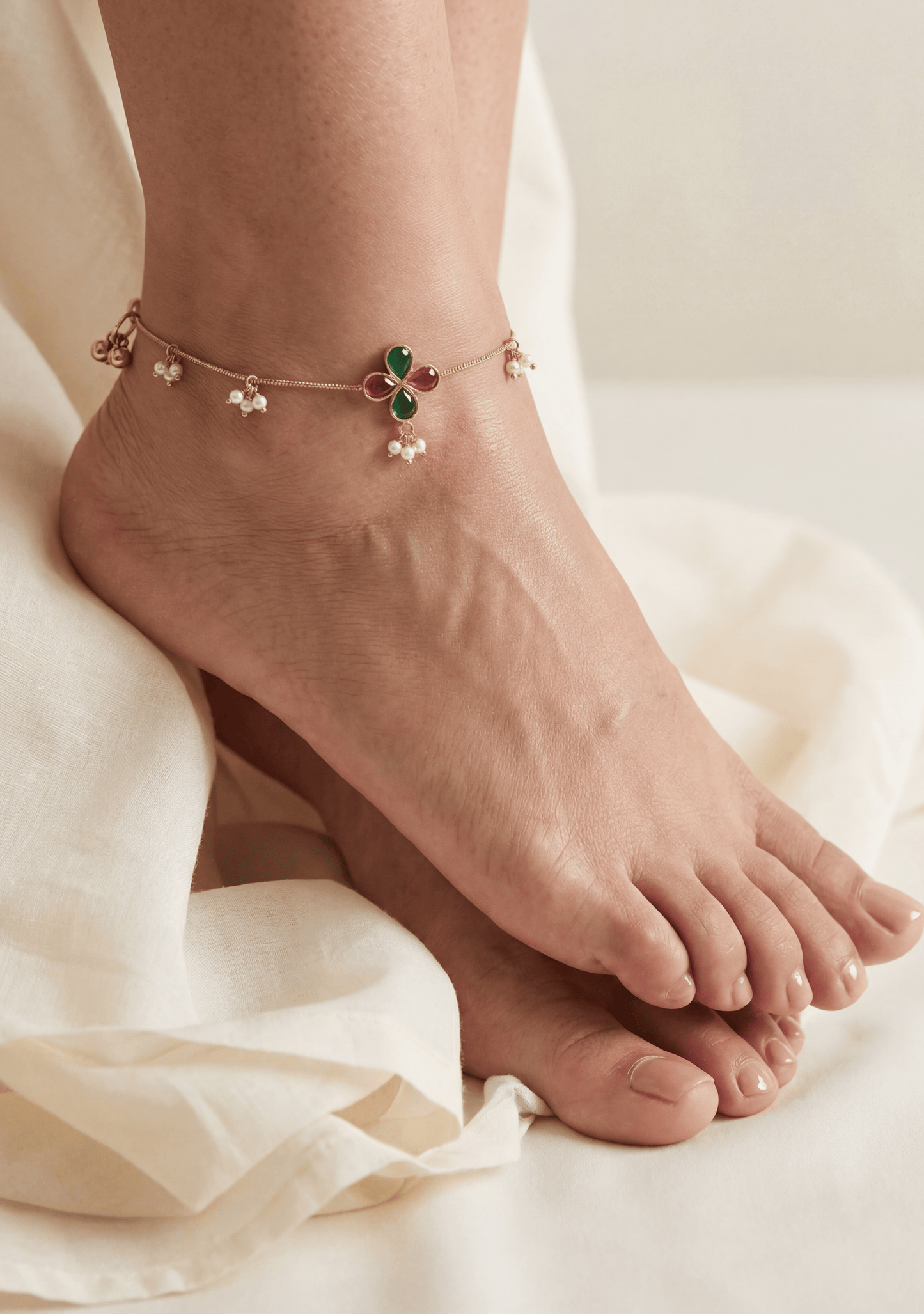 Mitali Pachi Kundan Anklet