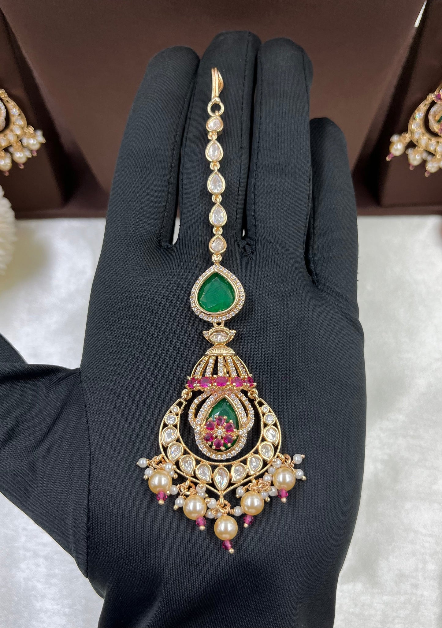 Bhargavi Moissanite Kundan Choker Necklace