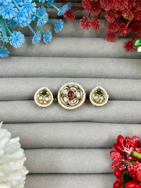 Shalini Heritage Two Finger Ring