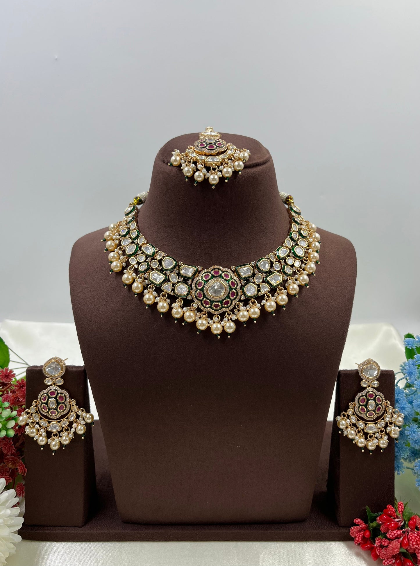 Brinda Moissanite Premium Necklace