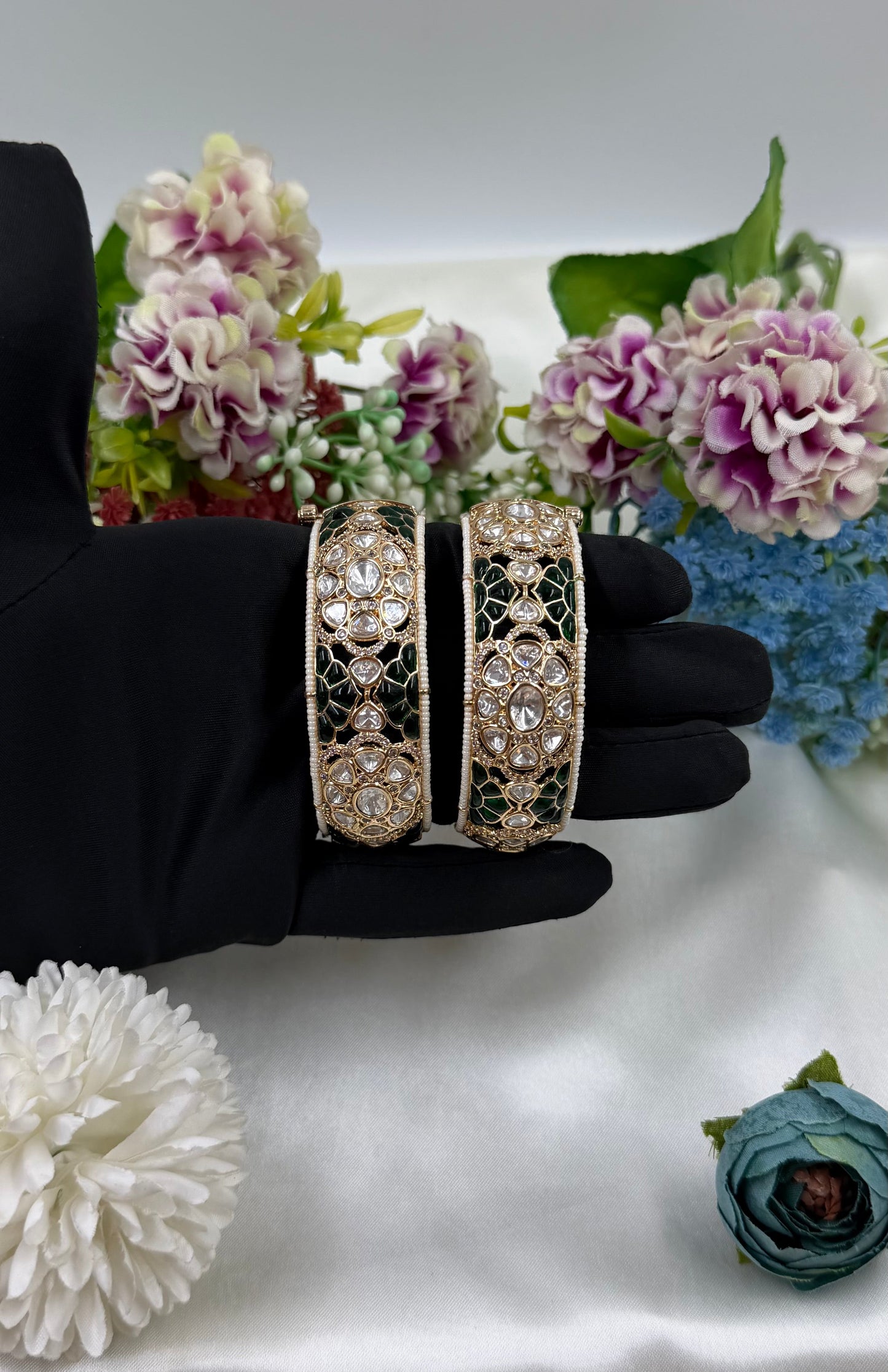 Kriya Moissanite Bangles (Openable)