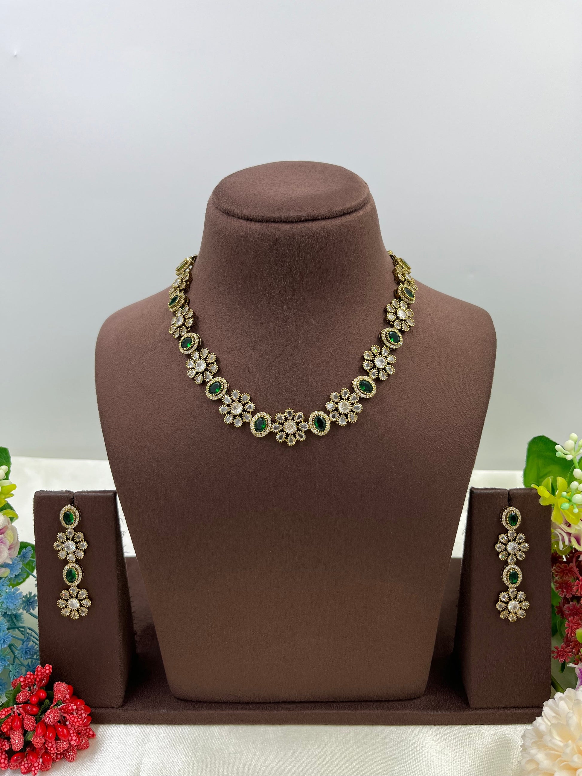 Renu Necklace Set full product photo on plain background