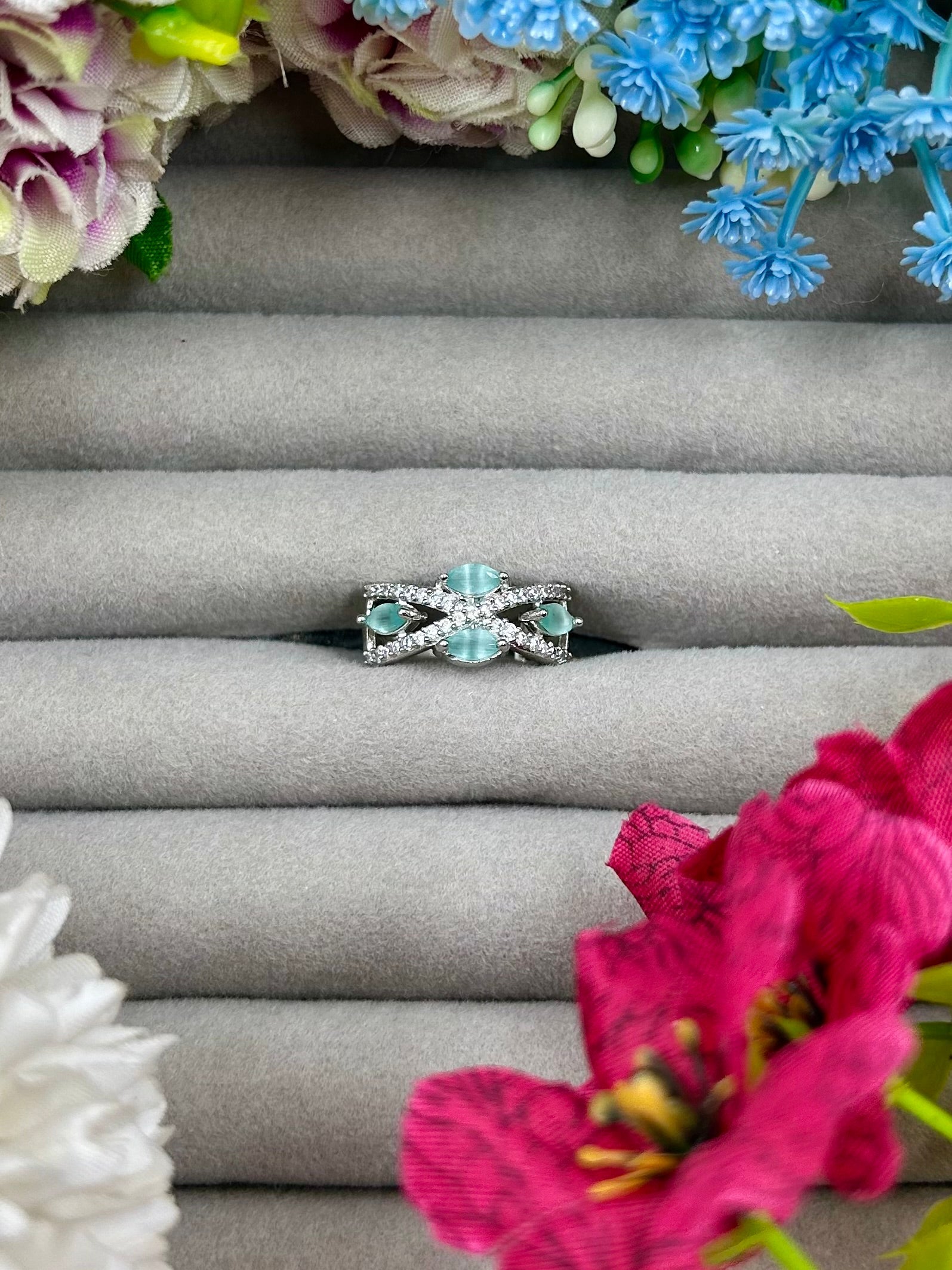 Ruby Finger Ring detail shot showing intricate work
