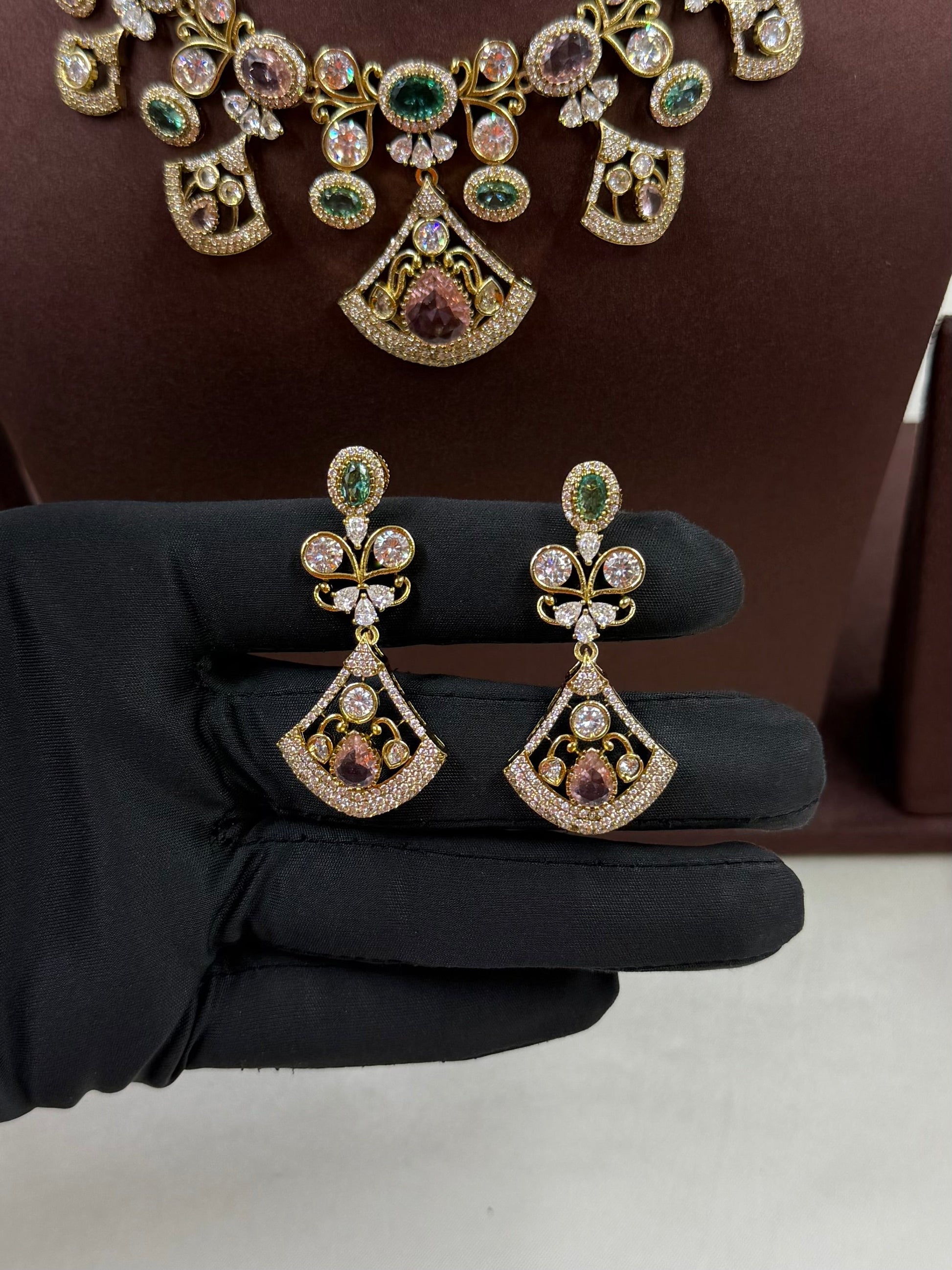Prachi Necklace Set full product photo on plain background