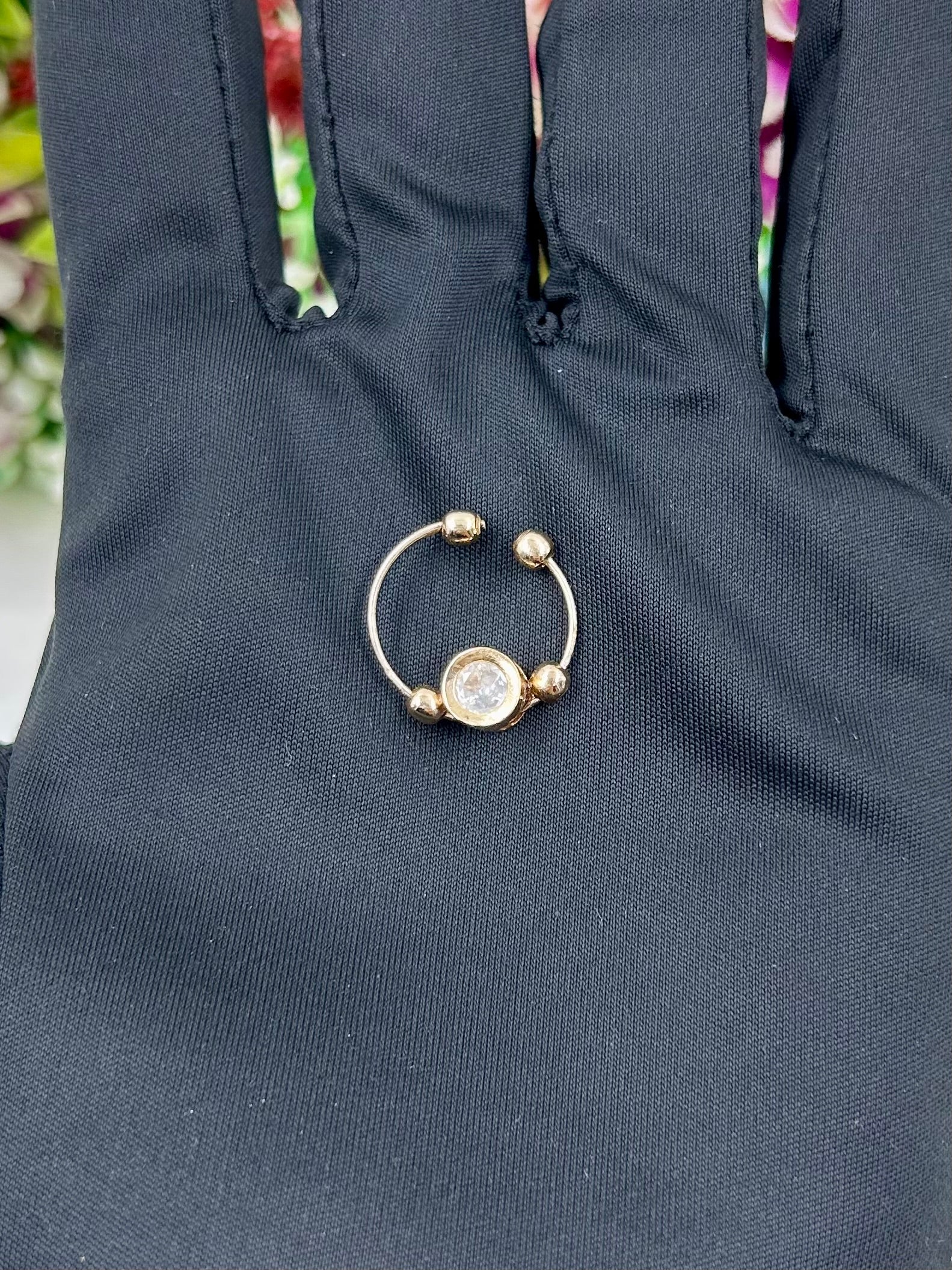 Anita Nose Ring worn styled with traditional outfit